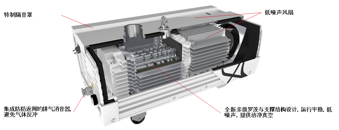 萊寶ECODRY plus多級羅茨真空泵剖分 萊寶ECODRY plus多級羅茨真空泵剖分